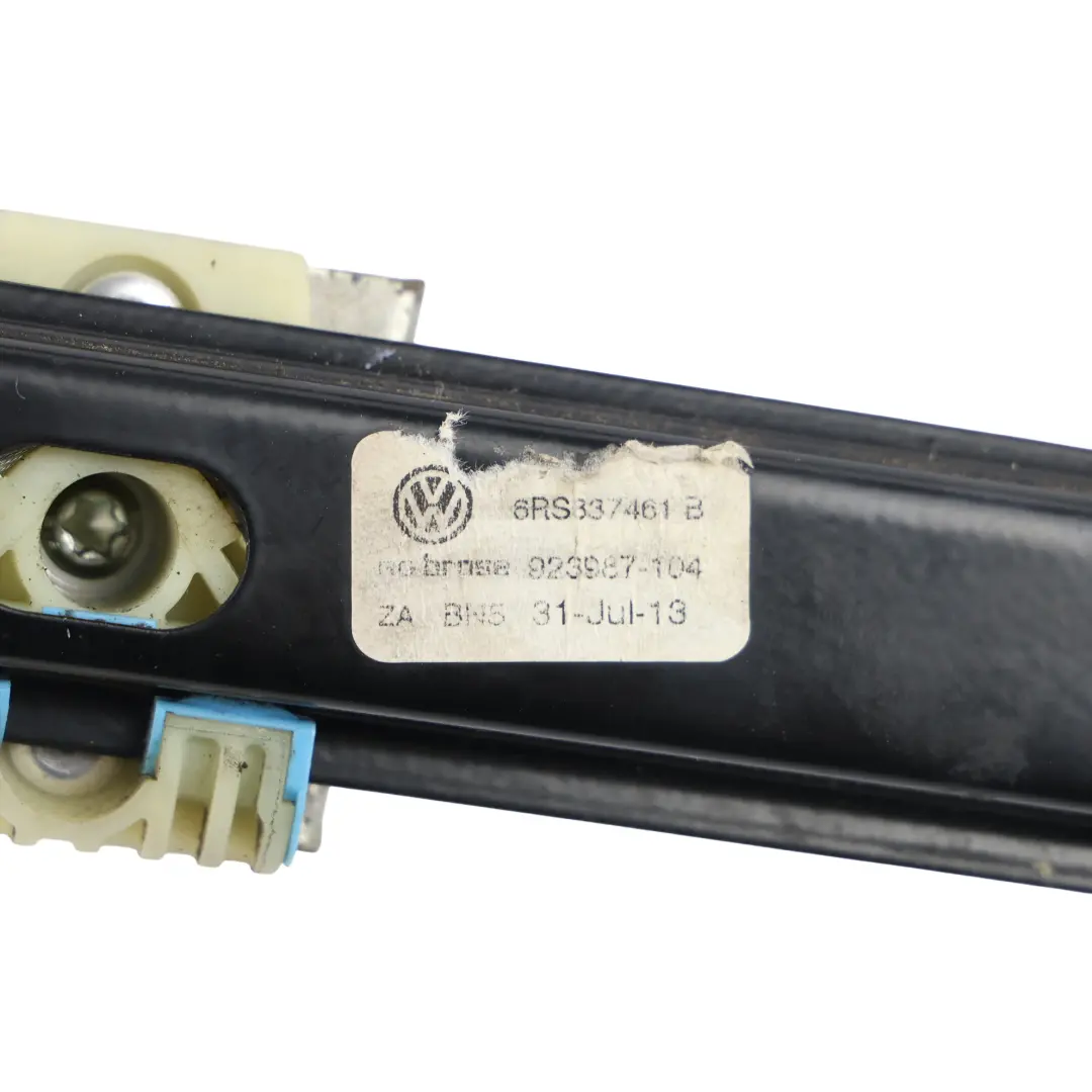 VW Polo 6R Electric Front Window Regulator Mechanism Left Side N/S - SKU 6RS837461B - Part number 6RS837461B