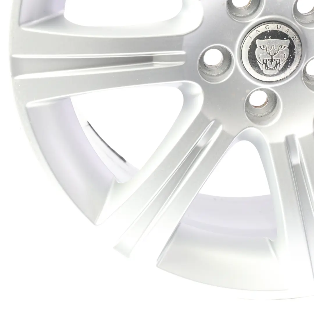 Jaguar XF X250 Silver Alloy Wheel Rim 18" 8.5J ET:49 - SKU 6W83-1007-AB-SL3 - Part number 6W831007AB