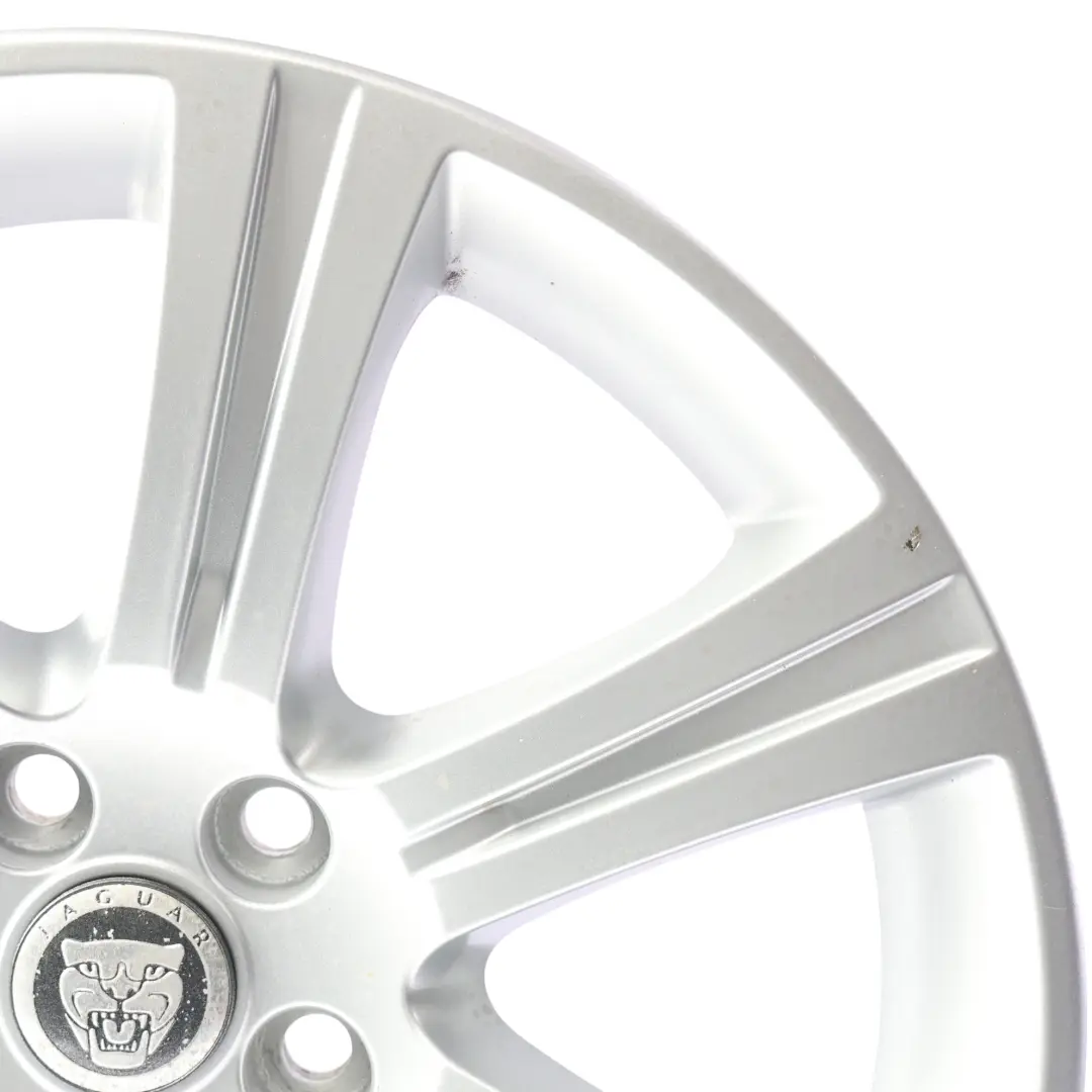 Jaguar XF X250 Silver Alloy Wheel Rim 18" 8.5J ET:49 - SKU 6W83-1007-AB-SL3 - Part number 6W831007AB
