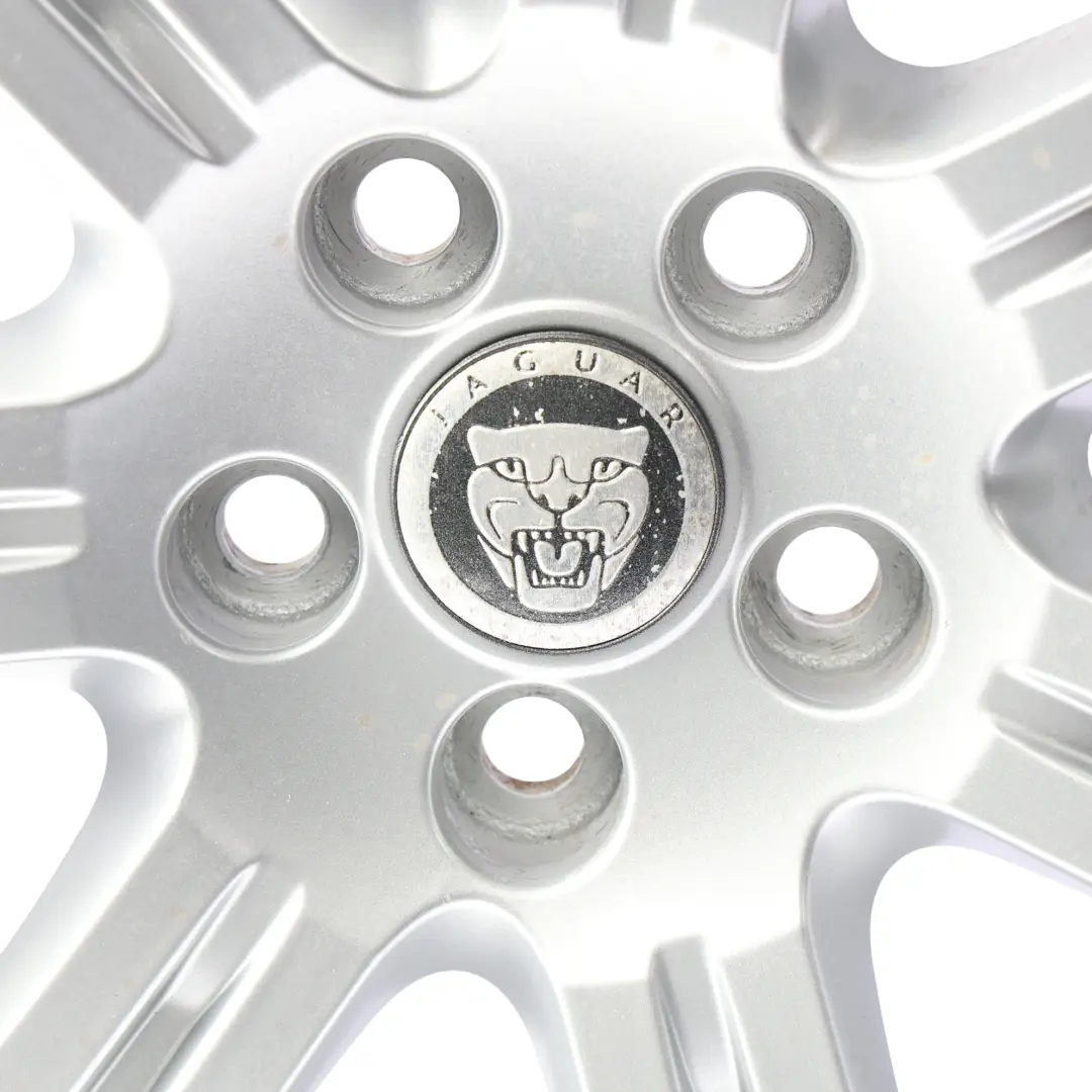 Jaguar XF X250 Silver Alloy Wheel Rim 18" 8.5J ET:49 - SKU 6W83-1007-AB-SL3 - Part number 6W831007AB