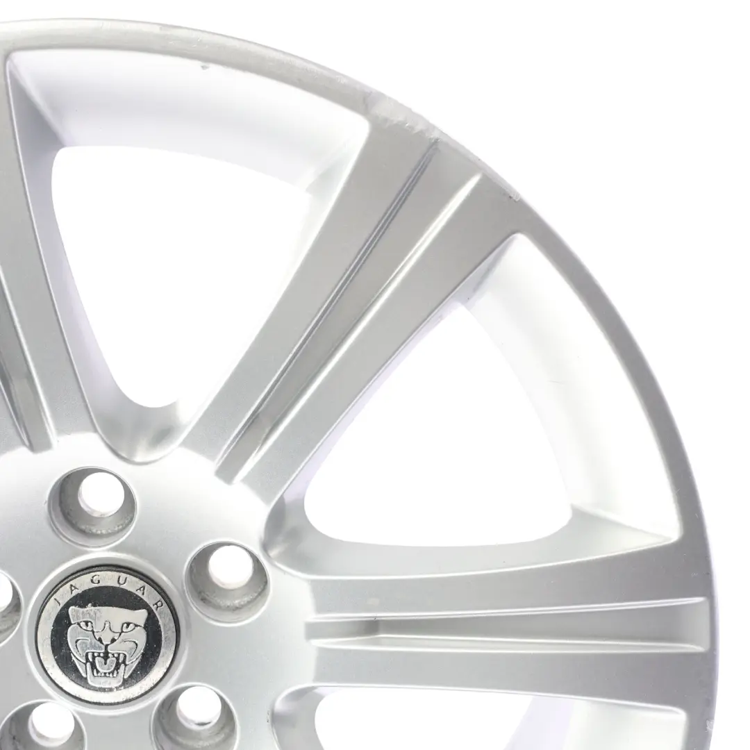 Alloy Wheel Rim 18" 8.5J ET:49 to Jaguar XF X250 Silver with Part number 6W831007AB Jaguar XF X250 Silver Alloy Wheel Rim 18" 8.5J ET:49 - SKU 6W83-1007-AB-SL4 - Part number 6W831007AB