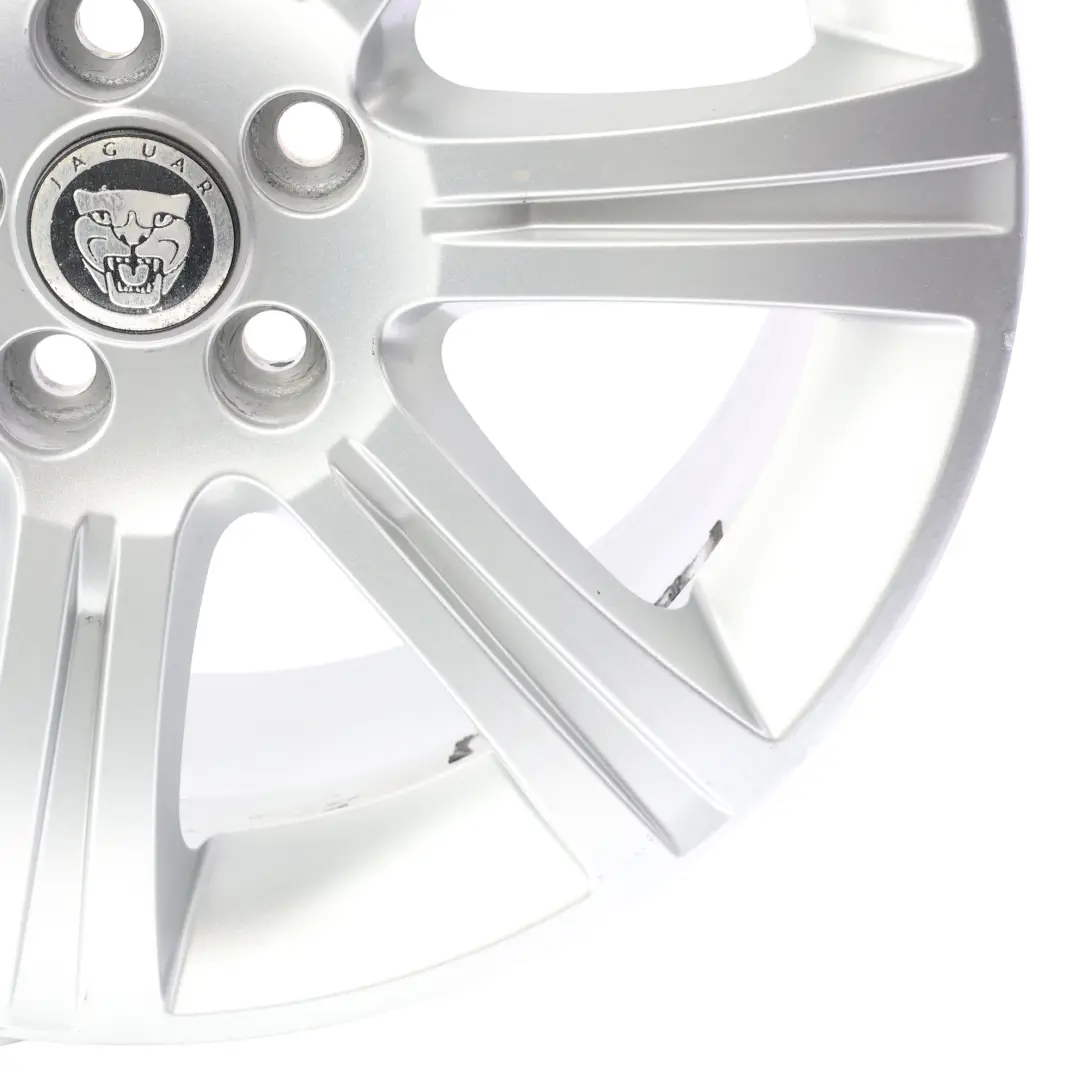 Jaguar XF X250 Silver Alloy Wheel Rim 18" 8.5J ET:49 - SKU 6W83-1007-AB-SL4 - Part number 6W831007AB