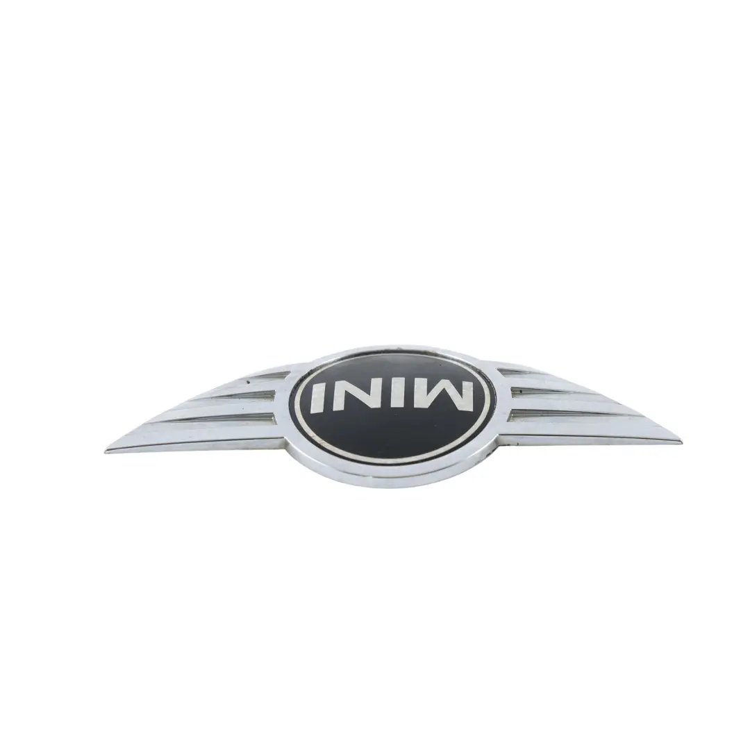 Emblema Logo Maletero Cromado Trasero para Mini R56 R50 R53 R52 con número de pieza 7026186 Mini R56 R50 R53 R52 Emblema Logo Maletero Cromado Trasero - SKU 7026186-6 - Número de pieza 7026186