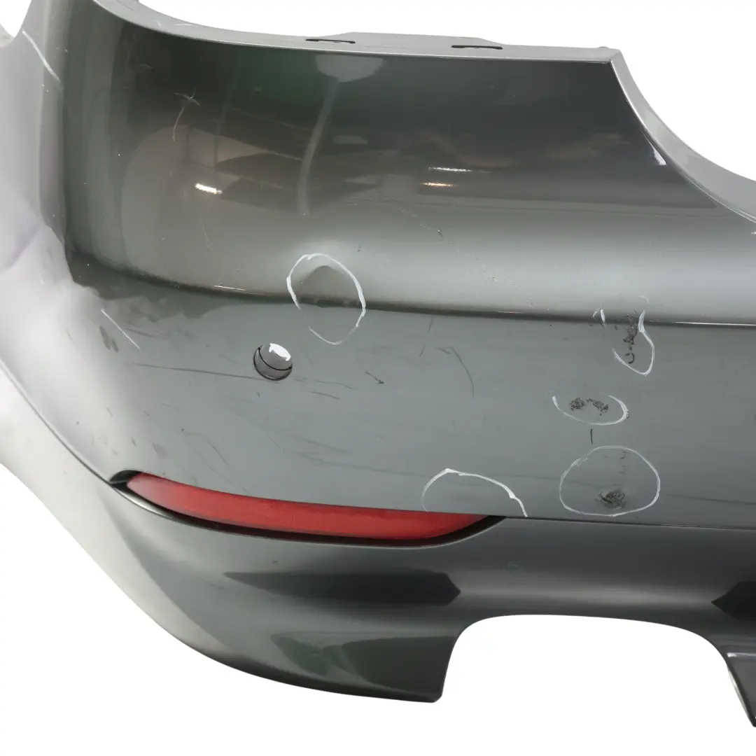 Bumper Cover PDC Titangrau II Titanium Grey Metallic - A36 to BMW E60 Rear with Part number 7077940 BMW E60 Rear Bumper Cover PDC Titangrau II Titanium Grey Metallic - A36 - SKU 7077940-TGR - Part number 7077940