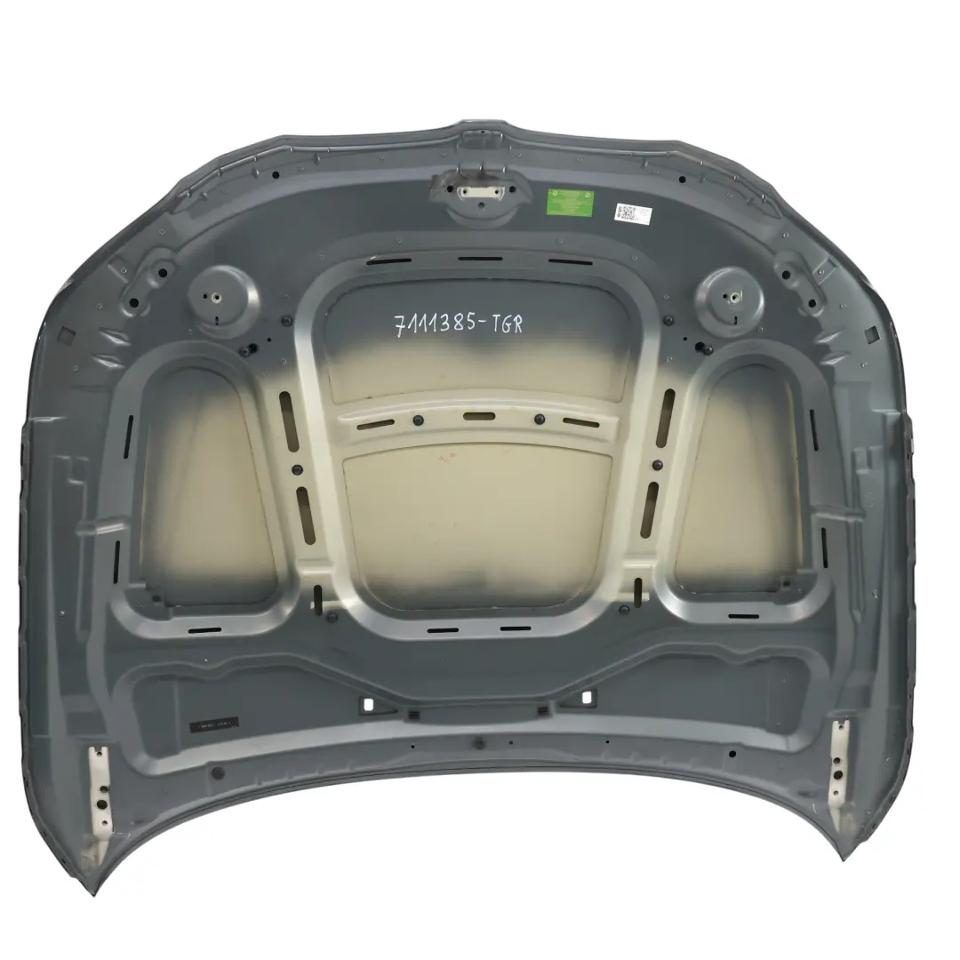 Hood Bonnet Cover Panel Titangrau Grey Metallic - A36 to BMW E60 with Part number 7111385 BMW E60 Hood Bonnet Cover Panel Titangrau Grey Metallic - A36 - SKU 7111385-TGR - Part number 7111385