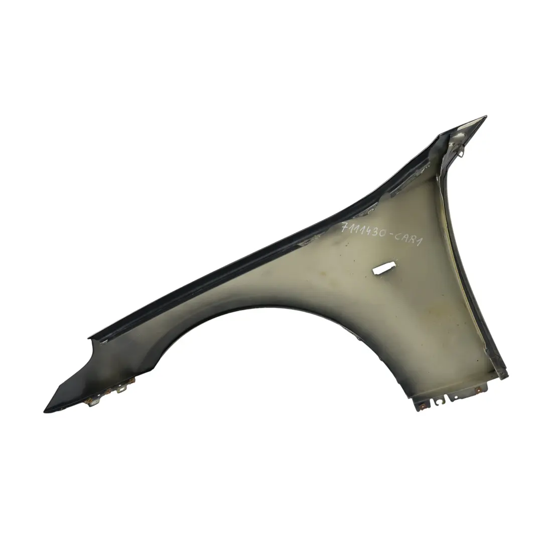 BMW E60 E61 Side Panel Front Right Wing Fender O/S Carbonschwarz Black - 416 - SKU 7111430-CAR1 - Part number 7111430