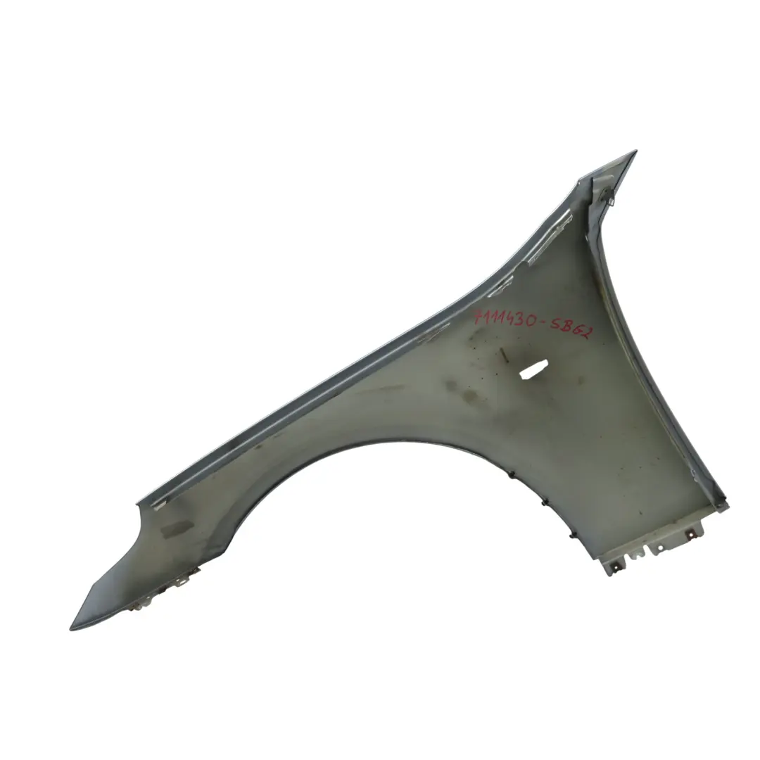 BMW E60 E61 Side Panel Front Right Wing Fender O/S Silbergrau Metallic - A08 - SKU 7111430-SBG2 - Part number 7111430-SBG2