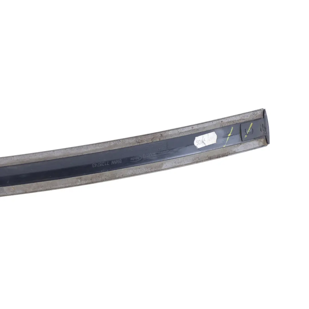 BMW E93 Roof Top Moulding Trim Strip Left N/S Spacegrau Metallic - A52 - SKU 7128743-SCG - Part number 7128743