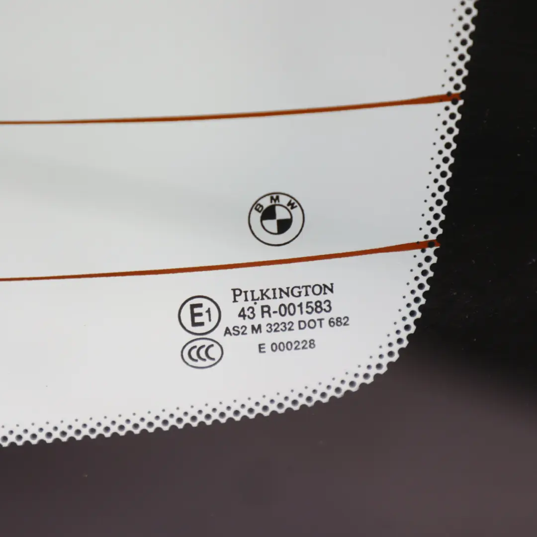 BMW E93 F33 Folding Top Hardtop Roof Shell Rear Window Black Sapphire - 475 - SKU 7128754-BS2 - Part number 7128754