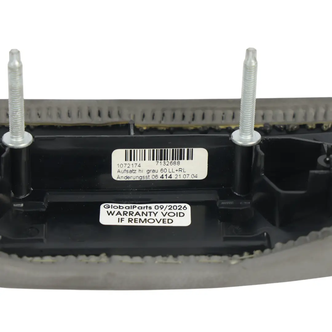 BMW E60 E61 Habillage Console Centrale Arrière Gris - SKU 7132688-1 - Numéro de pièce 7132688