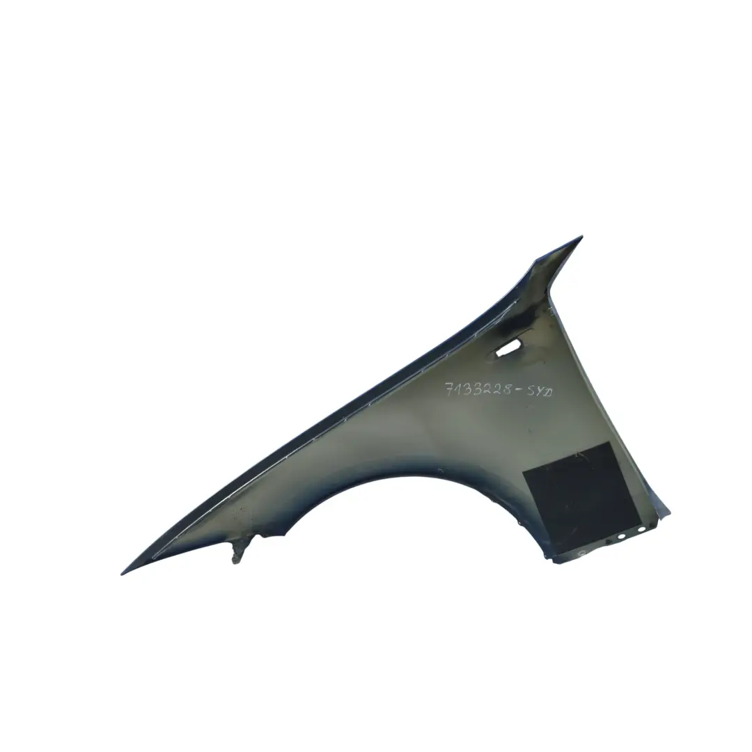 BMW E81 E87 Side Panel Fender Wing Front Right O/S Sydney Blue Metallic - A19 - SKU 7133228-SYD - Part number 7133228