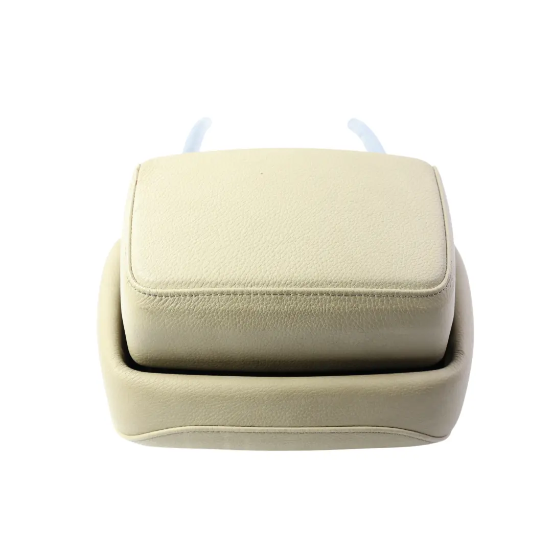 BMW E60 E61 LCI Front Seat Headrest Head Restraint Leather Cream Beige - SKU 7238918 - Part number 7238918