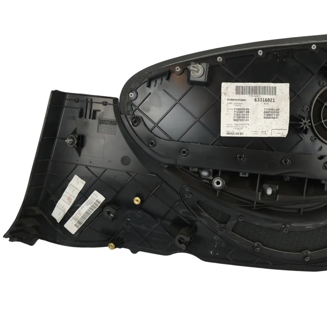 BMW E63 E64 Bracciolo Pannello Porta Posteriore Sinistro - SKU 7138503 - Numero di parte 7138503
