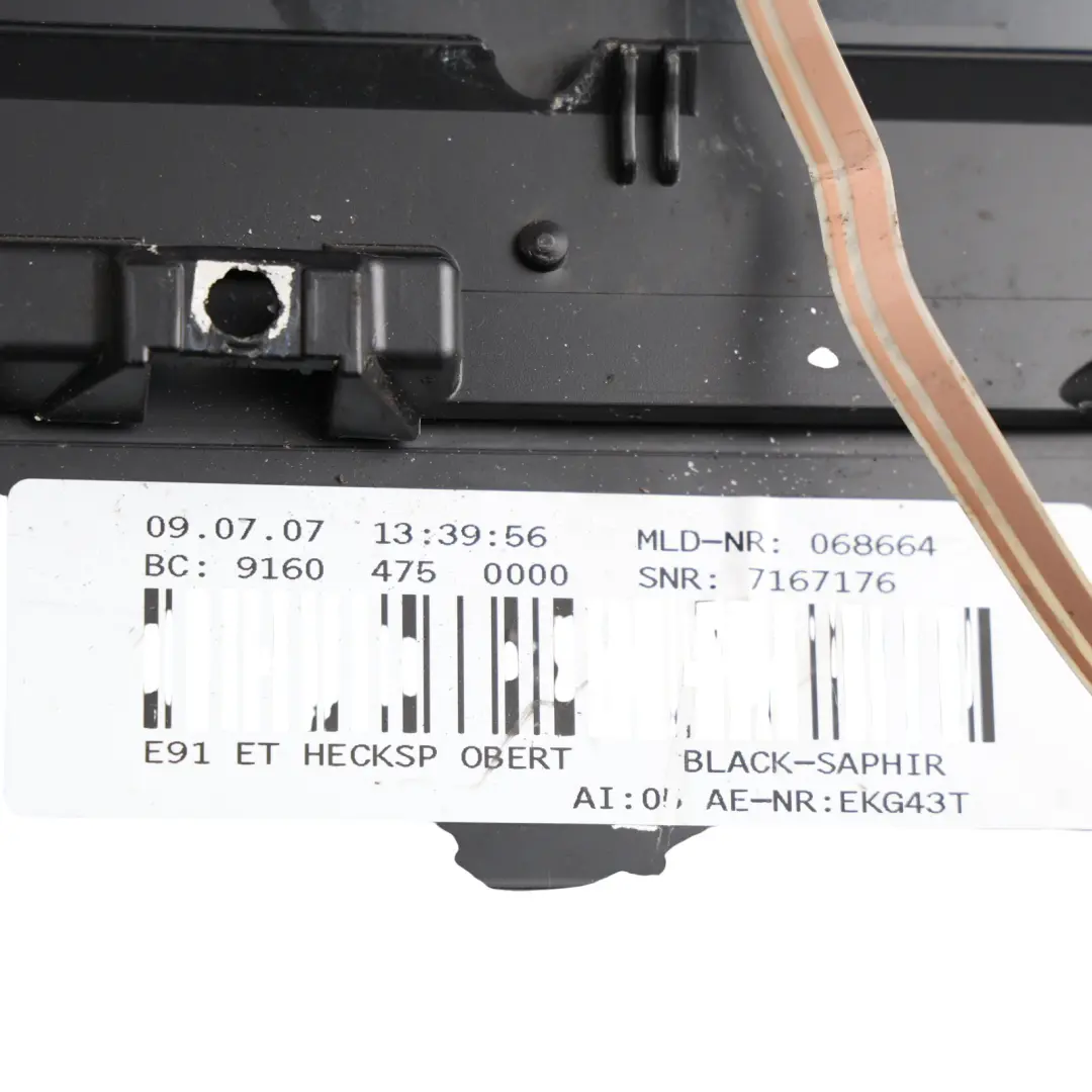 BMW E91 Spoiler Aileron Hayon Black Sapphire Noir - 475 - SKU 7143263-BS1 - Numéro de pièce 7143263