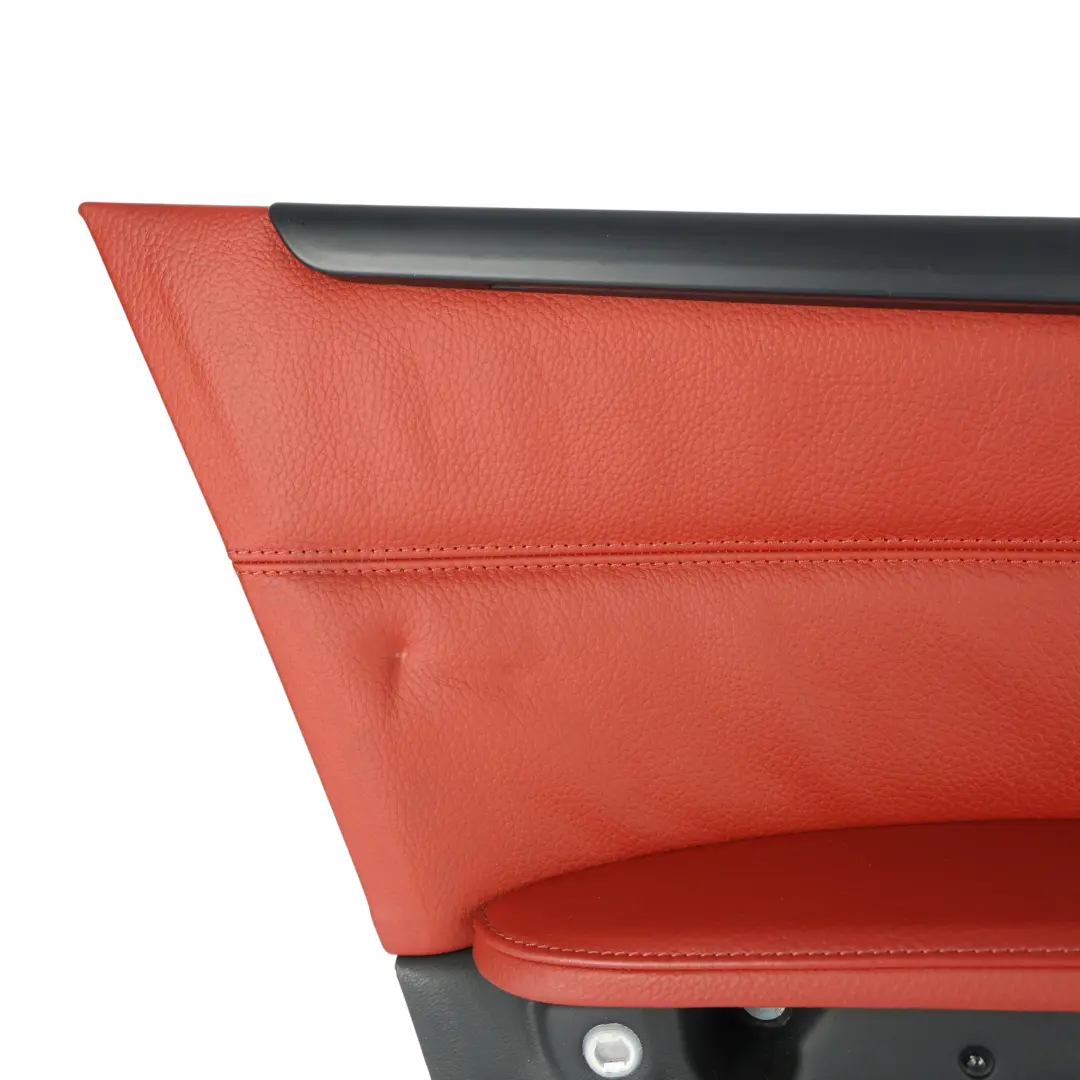 Door Card Rear Panel Leather Coral Red Left N/S 9167915 to BMW E93 with Part number 7154589 BMW E93 Door Card Rear Panel Leather Coral Red Left N/S 9167915 - SKU 7154589-1 - Part number 7154589