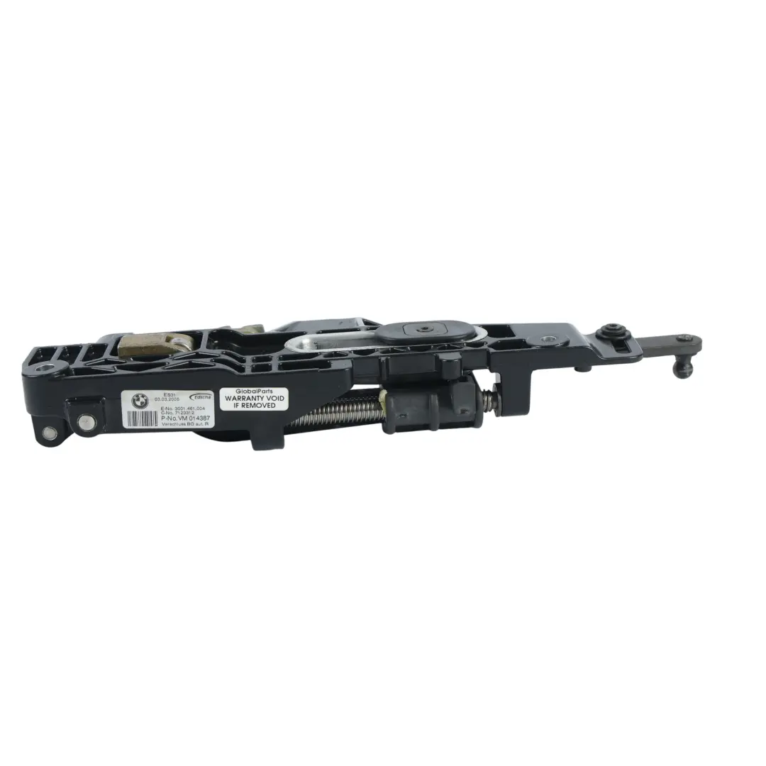 Roof Hinge Folding Soft Top Frame Right O/S Hydraulic Lock to BMW E64 with Part number 7156986 BMW E64 Roof Hinge Folding Soft Top Frame Right O/S Hydraulic Lock - SKU 7156986-2 - Part number 7156986