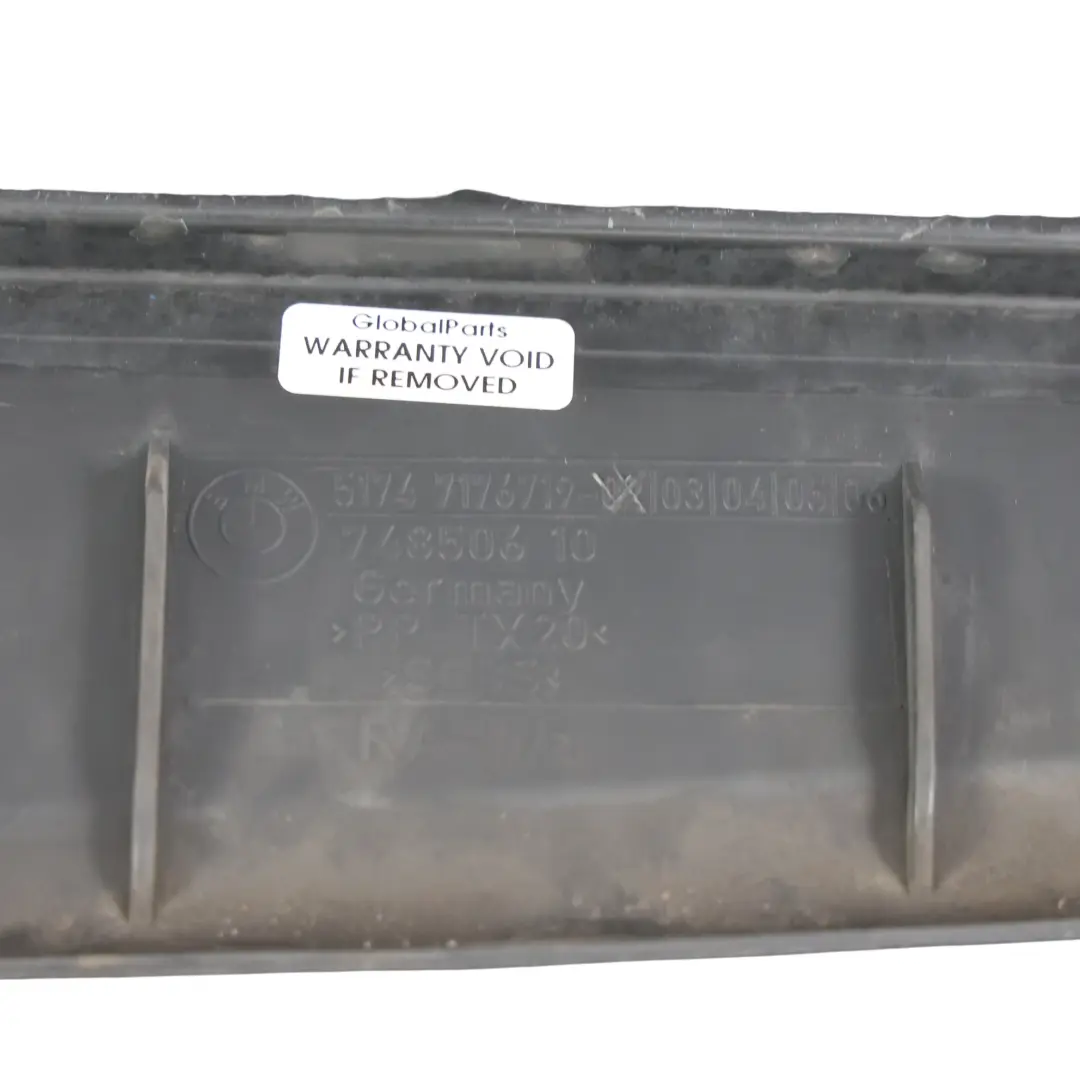 BMW E60 E61 LCI Moldura Radiador Delantera Inferior Conducto Aire Cubierta 71781 - SKU 7178119-2 - Número de pieza 7178119