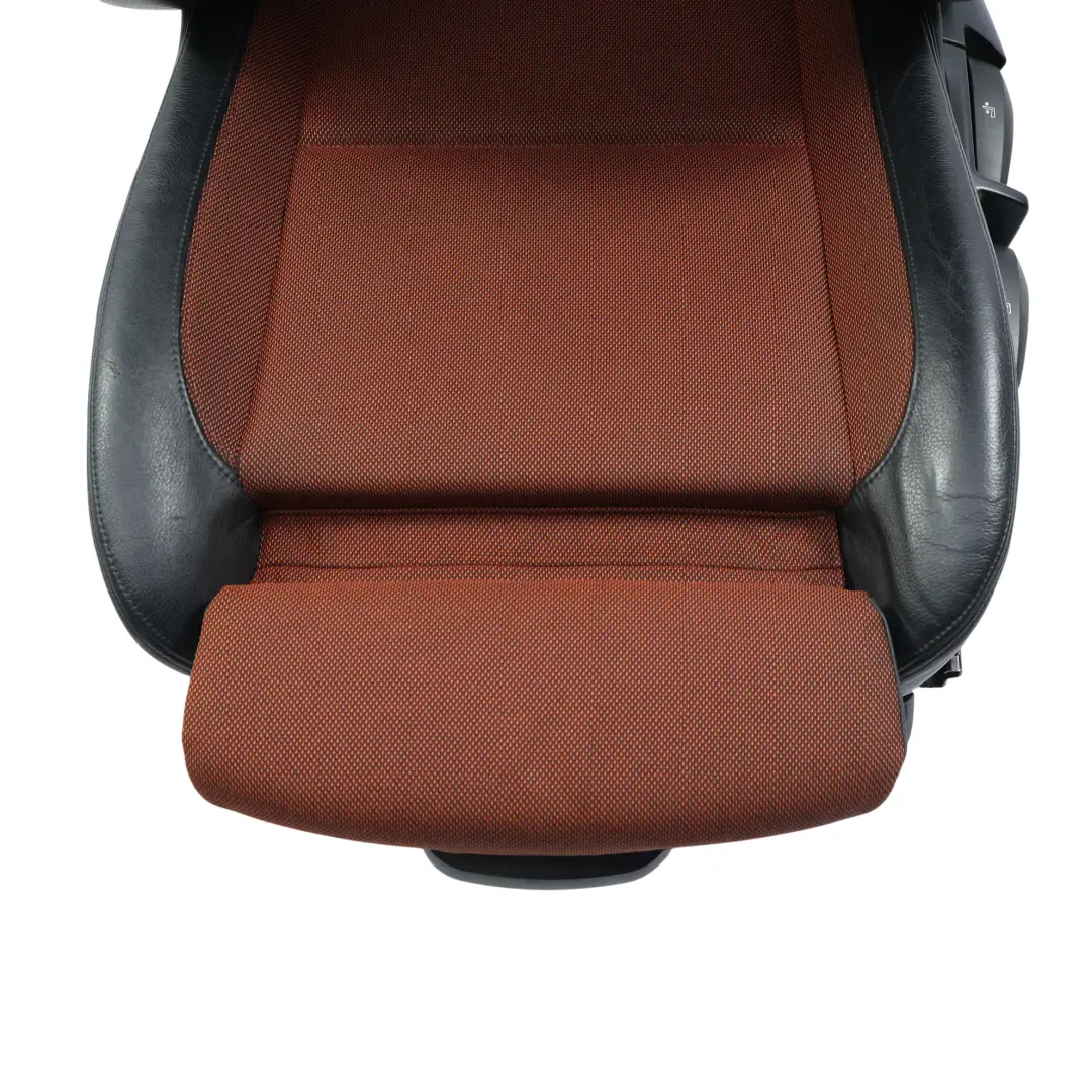 BMW E88 Cabrio Front Sports Seat Left N/S Cloth Leather Pearlpoint Orange - SKU 7193081-1 - Part number 7193081