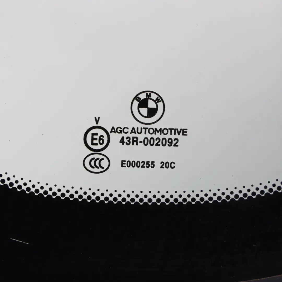 Vetro Laterale Fisso Verde Colorato Posteriore Sinistro Porta per BMW F07 con numero di parte 7197901 BMW F07 Vetro Laterale Fisso Verde Colorato Posteriore Sinistro Porta - SKU 7197901-1 - Numero di parte 7197901