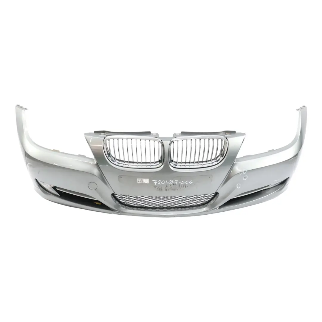 BMW E90 E91 LCI Front Bumper Trim Panel Spacegrau Space Grey - A52 - SKU 7204247-SCG - Part number 7204247