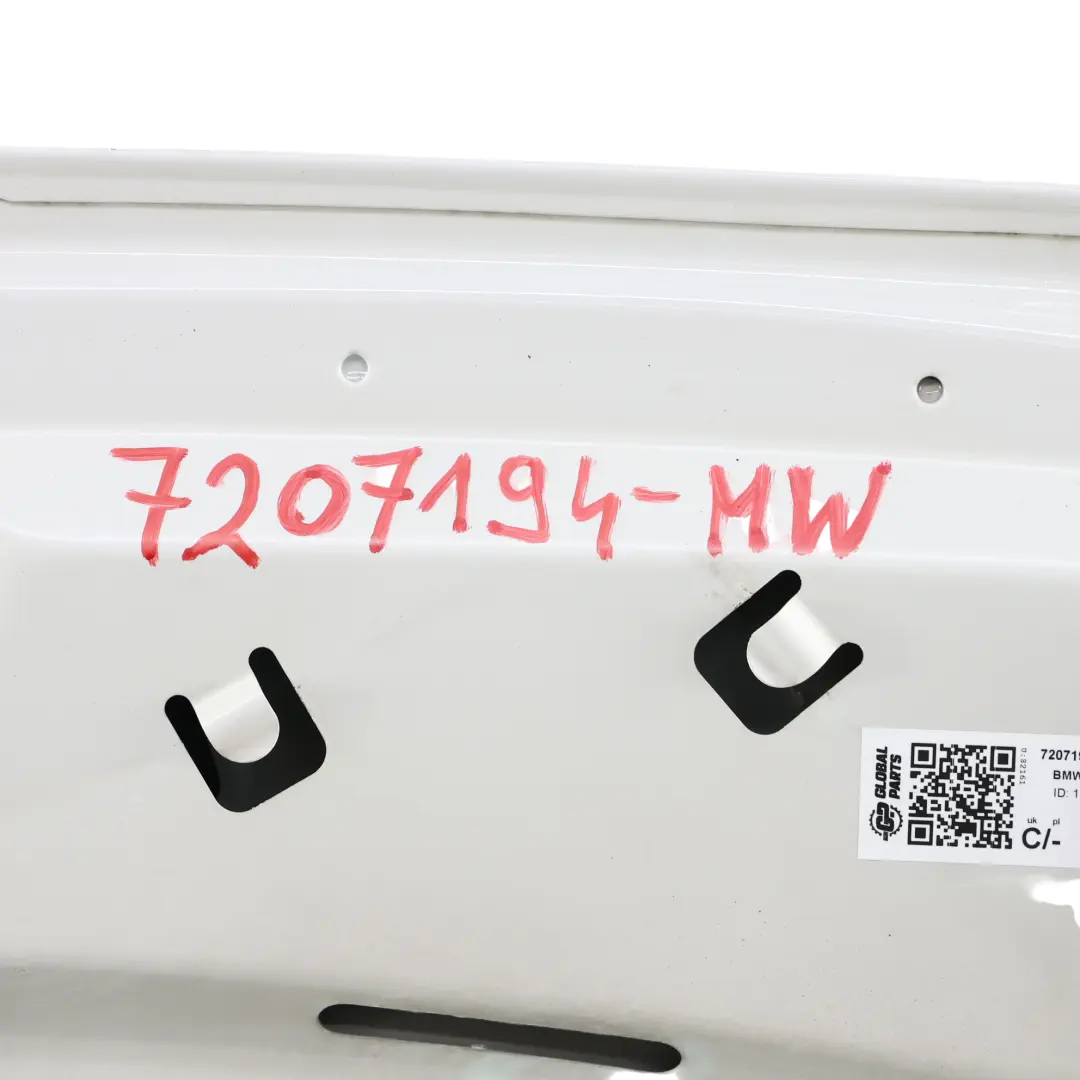 Maska Pokrywa Silnika Aluminiowa Mineral White Biały Metalik - A96 do BMW F10 o numerze 7207194 BMW F10 Maska Pokrywa Silnika Aluminiowa Mineral White Biały Metalik - A96 - SKU 7207194-MW - Numer Części 7207194