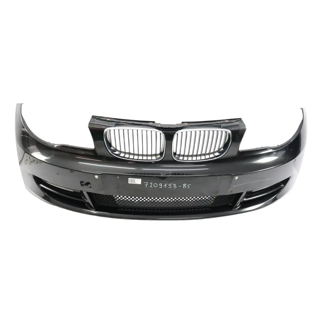 BMW E82 E88 Zderzak Przedni Black Sapphire Czarny Metalik - 475 - SKU 7209153-BS - Numer Części 7209153