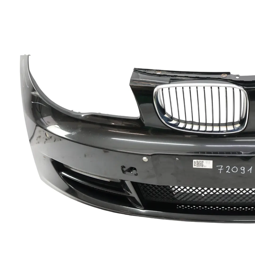 BMW E82 E88 Zderzak Przedni Black Sapphire Czarny Metalik - 475 - SKU 7209153-BS - Numer Części 7209153