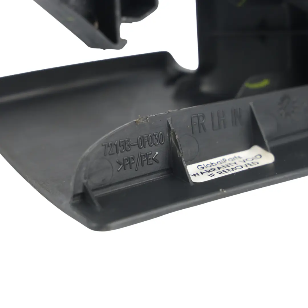Toyota Verso R2 Seat Track Bracket Cover Inner Trim Left N/S - SKU 721580F030B0 - Part number 721580F030B0