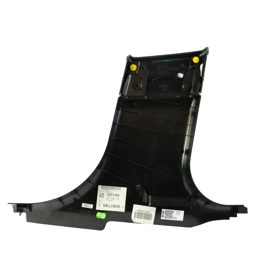 Osłona Słupka B Dolna Lewa Czarna Skóra do BMW F07 GT LCI o numerze 7221697 BMW F07 GT LCI Osłona Słupka B Dolna Lewa Czarna Skóra - SKU 7221697 - Numer Części 7221697