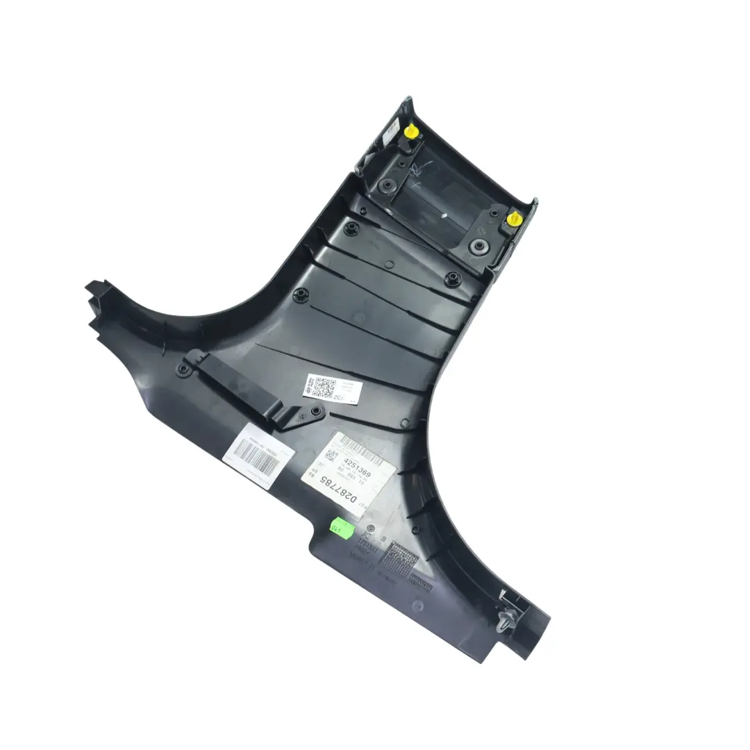 BMW F07 GT LCI B-Pillar Trim Panel Cover Bottom Right O/S Black Leather - SKU 7221698 - Part number 7221698