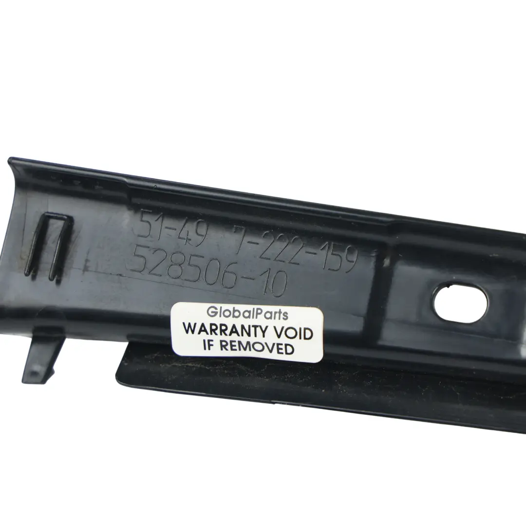 Middle Centre Water Gutter Cover Trim Strip to BMW F07 GT LCI Rear Tailgate with Part number 7222159 BMW F07 GT LCI Rear Tailgate Middle Centre Water Gutter Cover Trim Strip - SKU 7222159 - Part number 7222159