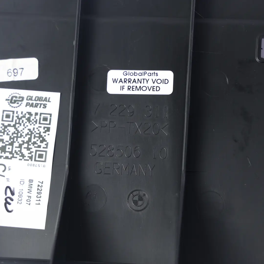 Osłona Obudowa Podłogi Bagażnika do BMW F07 GT LCI o numerze 7229311 BMW F07 GT LCI Osłona Obudowa Podłogi Bagażnika - SKU 7229311 - Numer Części 7229311