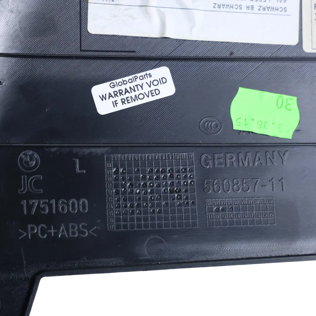 BMW F07 GT B-Pillar Trim Cover Centre Left N/S Leather Dakota Black - SKU 7235103-1 - Part number 7235103