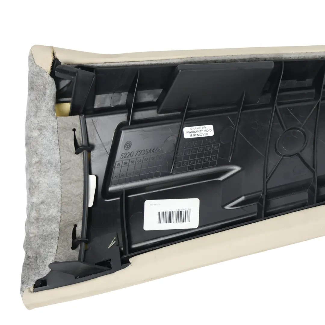 Embellecedor Lateral Banqueta Trasera Derecha Cuero para BMW X3 F25 con número de pieza 7235446 BMW X3 F25 Embellecedor Lateral Banqueta Trasera Derecha Cuero - SKU 7235446-1 - Número de pieza 7235446