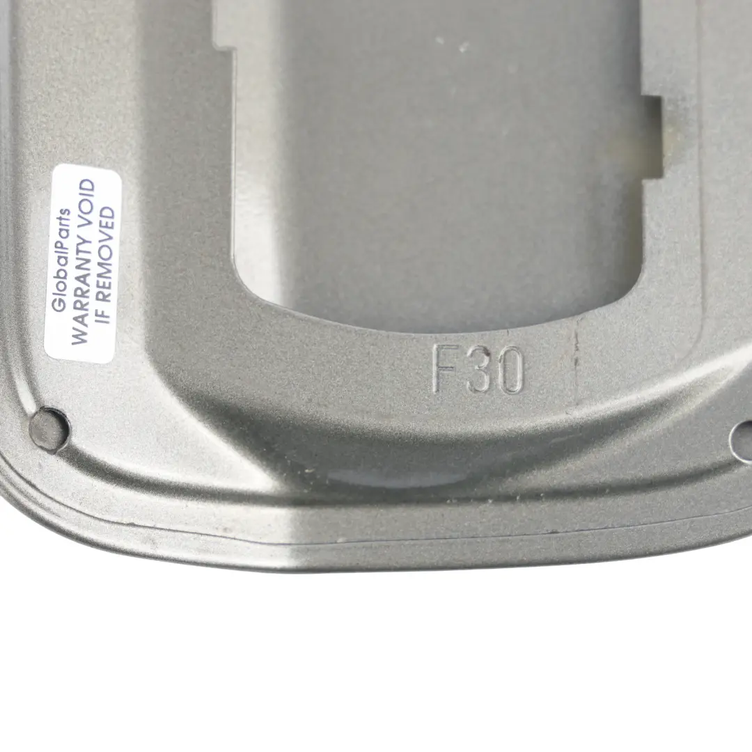 BMW F30 F80 M3 Fuel Filler Flap Cover Trim Platinsilber Metallic - C08 - SKU 7238058-PSM - Part number 7238058