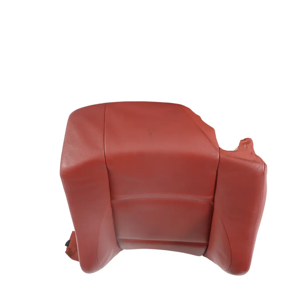 BMW E93 Front Seat Backrest Heated Left N/S Cover Leather Dakota Coral Red - SKU 7253641-1 - Part number 7253641