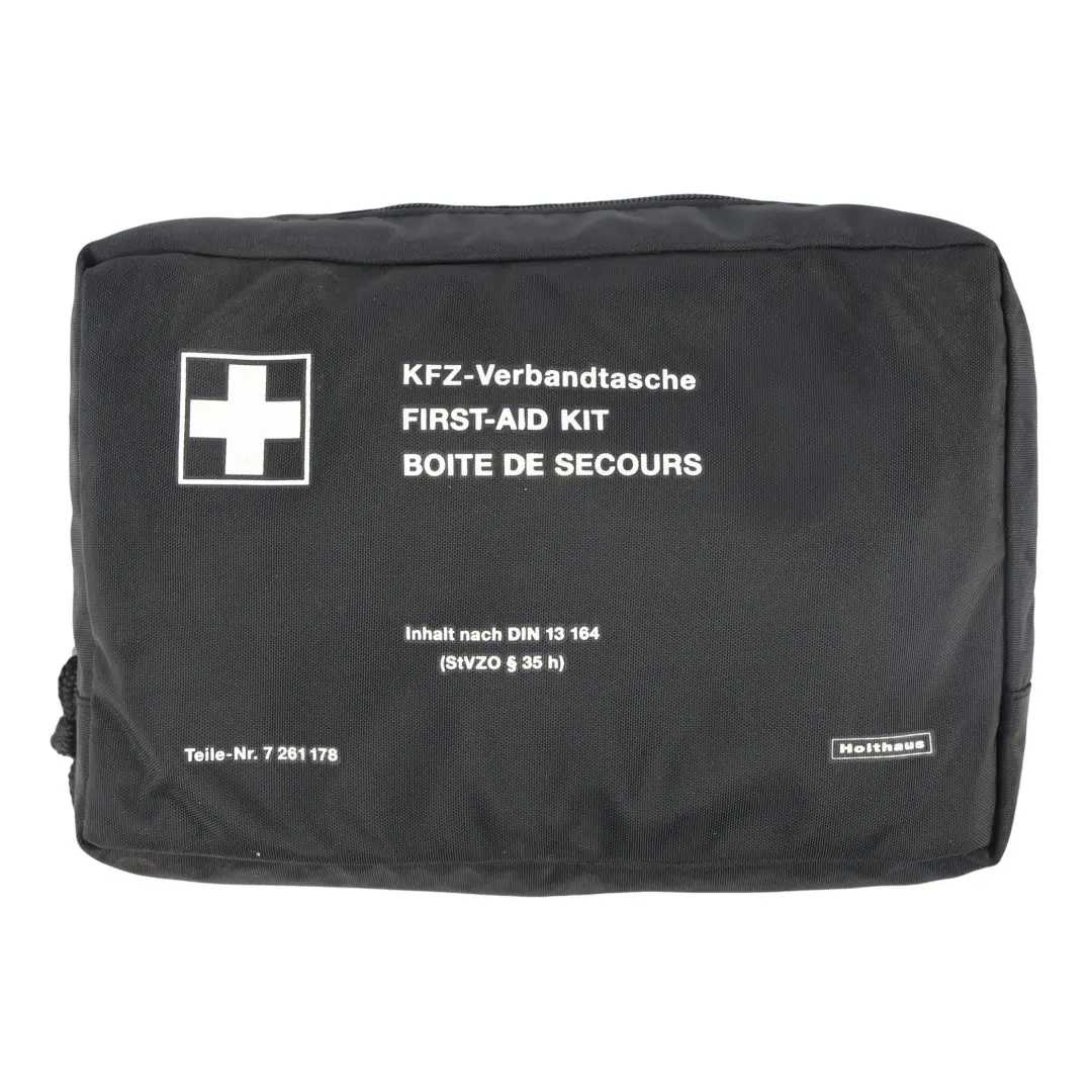 Universal Erste Hilfe Notfall Medizinisches Set Tasche Schwarz für BMW MINI mit Teilenummer 7261178 BMW MINI Universal Erste Hilfe Notfall Medizinisches Set Tasche Schwarz - SKU 7261178-4 - Teilenummer 7261178