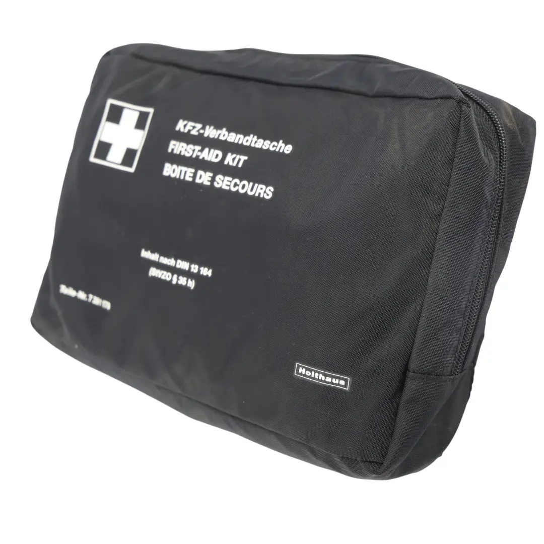 Universal First Aid Emergency Medical Kit Pouch Black to BMW MINI with Part number 7261178 BMW MINI Universal First Aid Emergency Medical Kit Pouch Black - SKU 7261178-4 - Part number 7261178