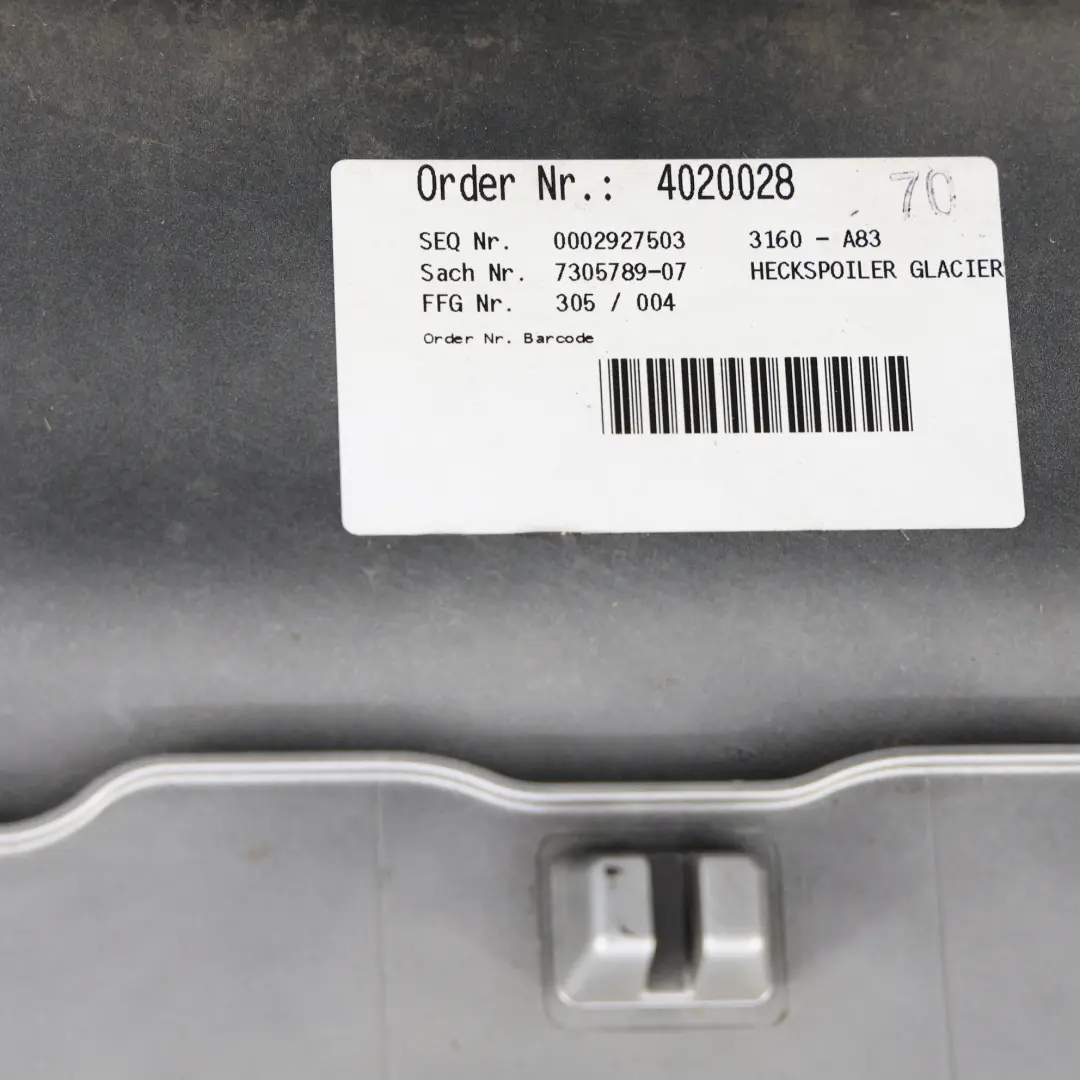 BMW F31 Touring Boot Trunk Lid Tailgate Rear Spoiler Trim Glacier Silver - A83 - SKU 7263168-GSB1 - Part number 7263168