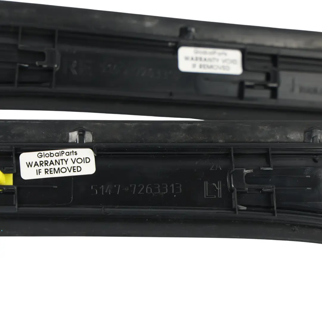Entrance Cover Strip Interior Front Rear SET to BMW F30 F31 M Sport with Part number 7263313 BMW F30 F31 M Sport Entrance Cover Strip Interior Front Rear SET - SKU 7263313-4 - Part number 7263313