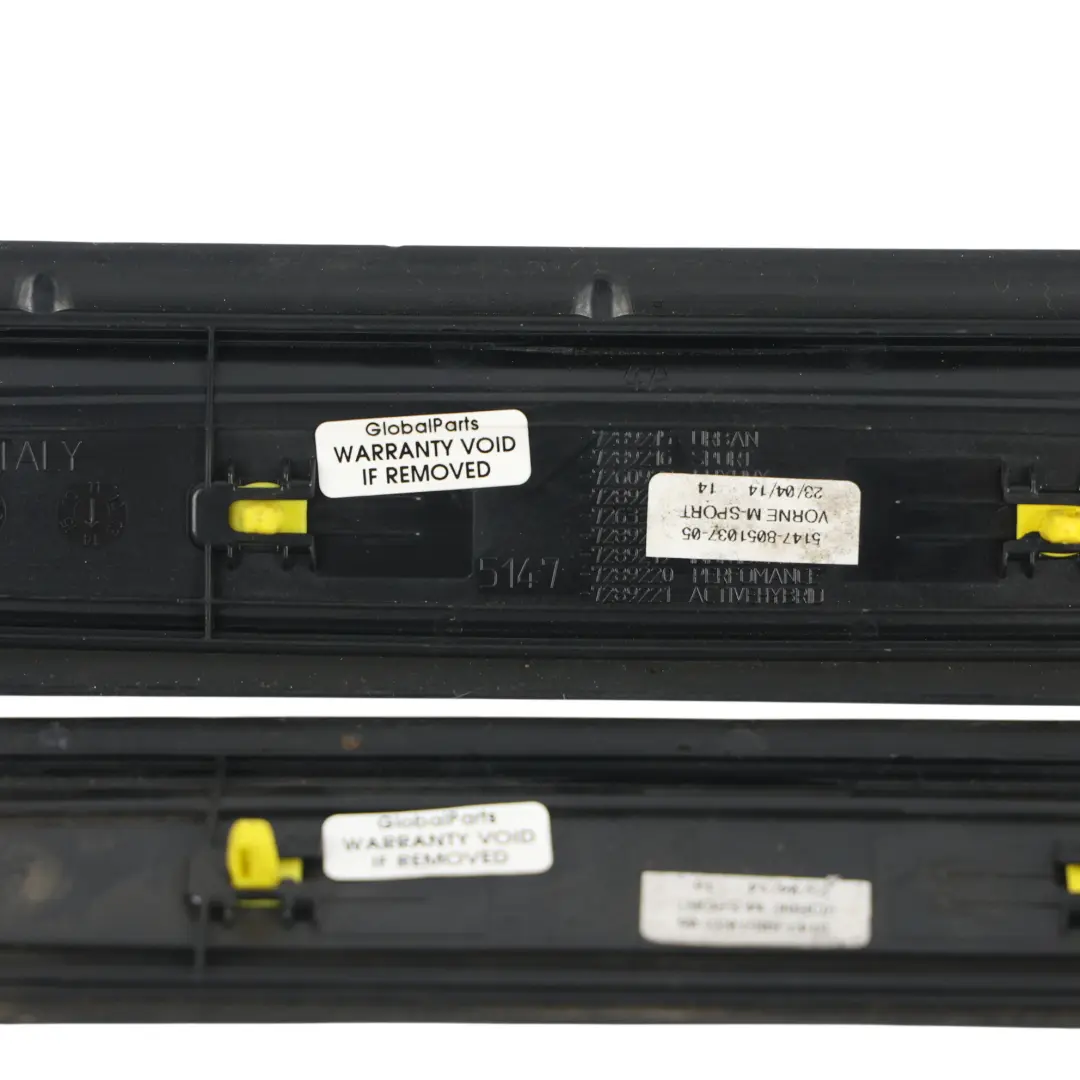 Entrance Cover Strip Interior Front Rear SET to BMW F30 F31 M Sport with Part number 7263313 BMW F30 F31 M Sport Entrance Cover Strip Interior Front Rear SET - SKU 7263313-4 - Part number 7263313