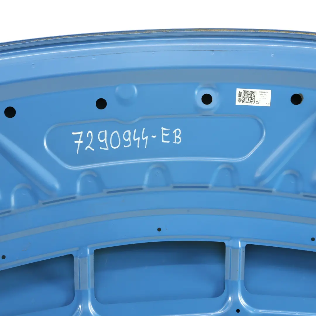 Maska Pokrywa Silnika Estoril Blau Niebieski Metalik - B45 do BMW F30 F31 F32 o numerze 7290944 BMW F30 F31 F32 Maska Pokrywa Silnika Estoril Blau Niebieski Metalik - B45 - SKU 7290944-EB - Numer Części 7290944