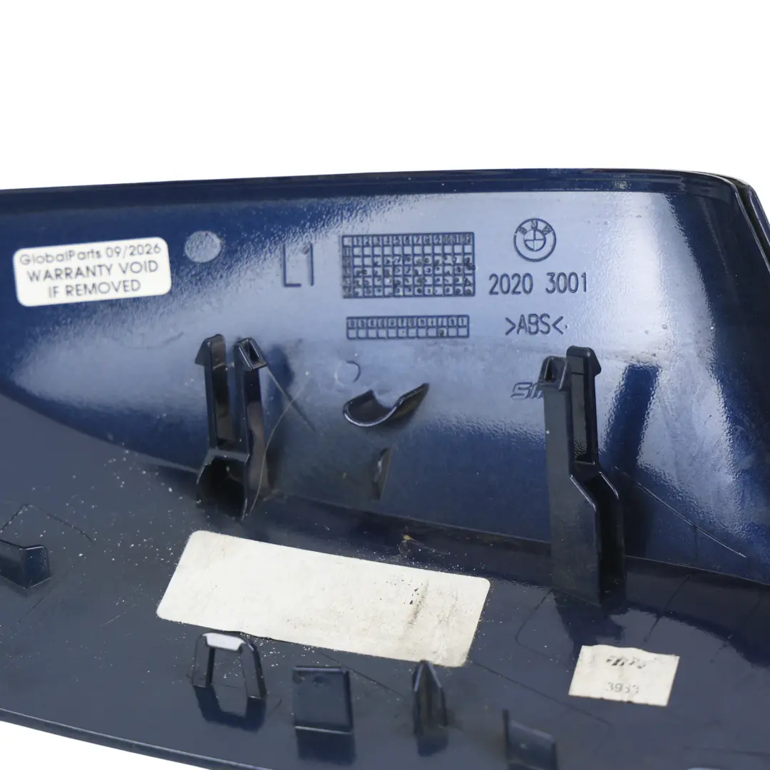 BMW F20 F30 Cover Cap Casing Left Wing Mirror N/S Mediterranean Blue - C10 - SKU 7292745-MED - Part number 7292745