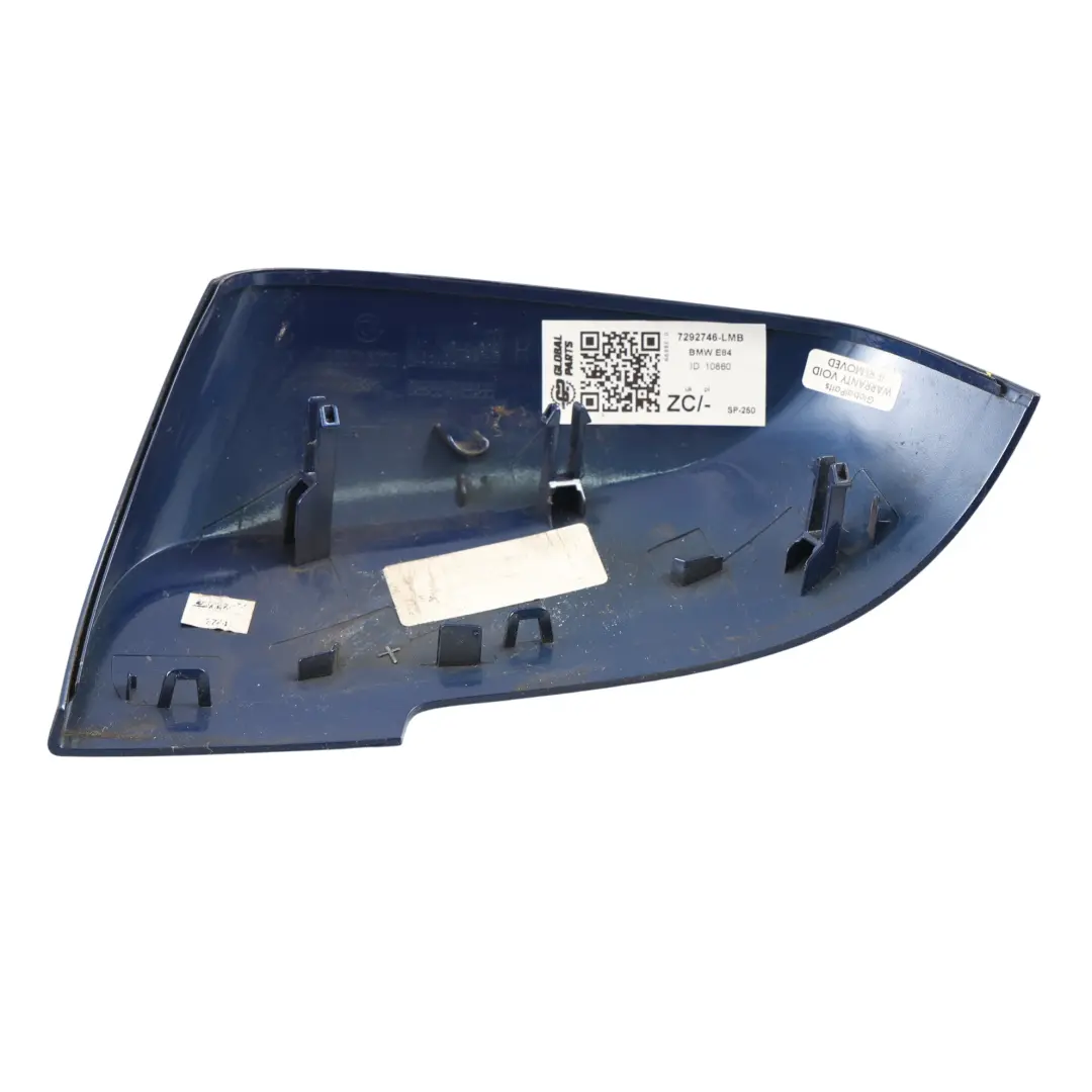 Cubierta Retrovisor Derecho Azul Le Mans Metalizado 381 para BMW F20 F30 con número de pieza 7292746 BMW F20 F30 Cubierta Retrovisor Derecho Azul Le Mans Metalizado 381 - SKU 7292746-LMB - Número de pieza 7292746