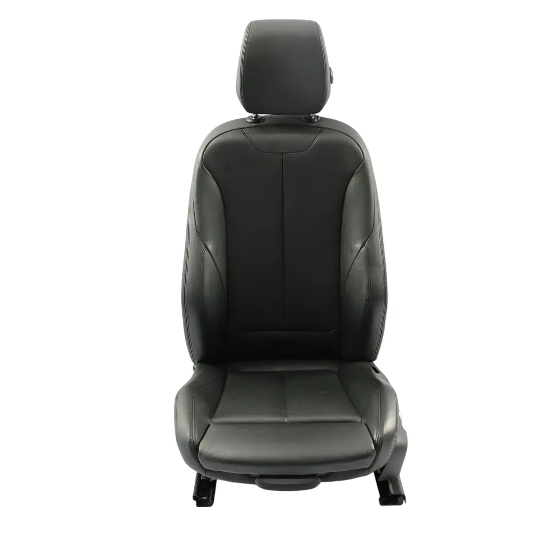 Fotel Przedni Prawy Sport Podgrzewany Skórzany Czarny do BMW F30 o numerze 7295140 BMW F30 Fotel Przedni Prawy Sport Podgrzewany Skórzany Czarny - SKU 7295140-12 - Numer Części 7295140