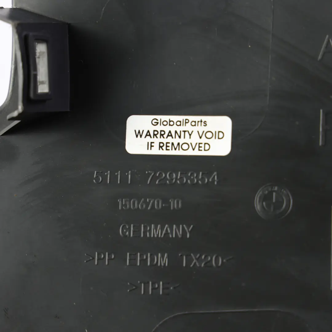 BMW F01 F02 LCI Air Channel Duct Guide Right O/S - SKU 7295354 - Part number 7295354