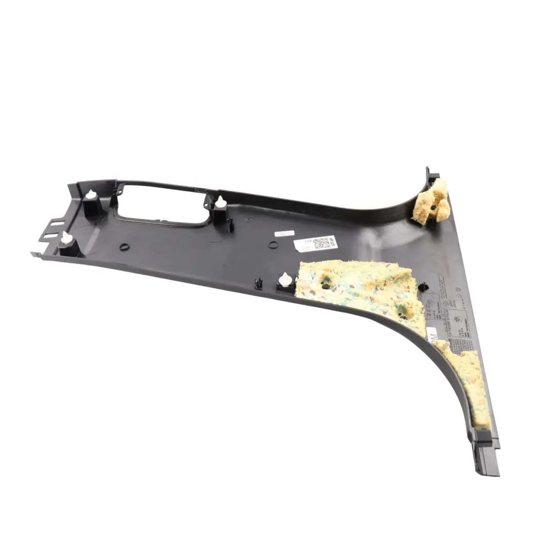 BMW F10 M5 Interior B-Pillar Trim Cover Panel Left N/S 9116353 Schwarz Black - SKU 7297923-1 - Part number 7297923