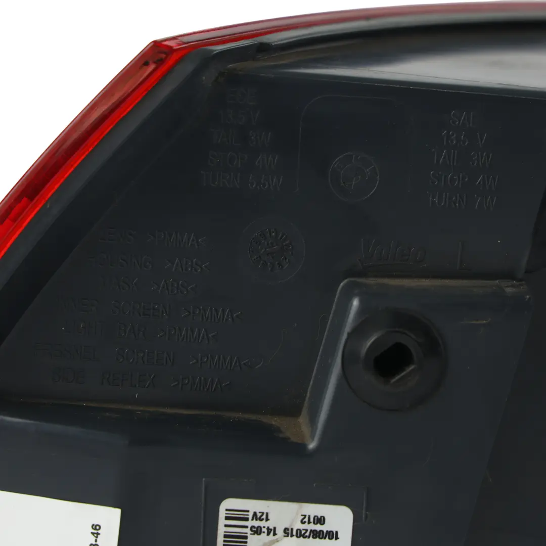 BMW F07 GT LCI Piloto Trasero Exterior Panel Lateral Izquierdo - SKU 7306165 - Número de pieza 7306165