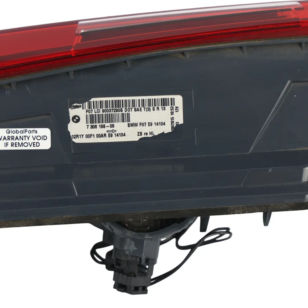 BMW F07 GT Rear Tail Light Lamp Inner Right O/S Side - SKU 7306168 - Part number 7306168