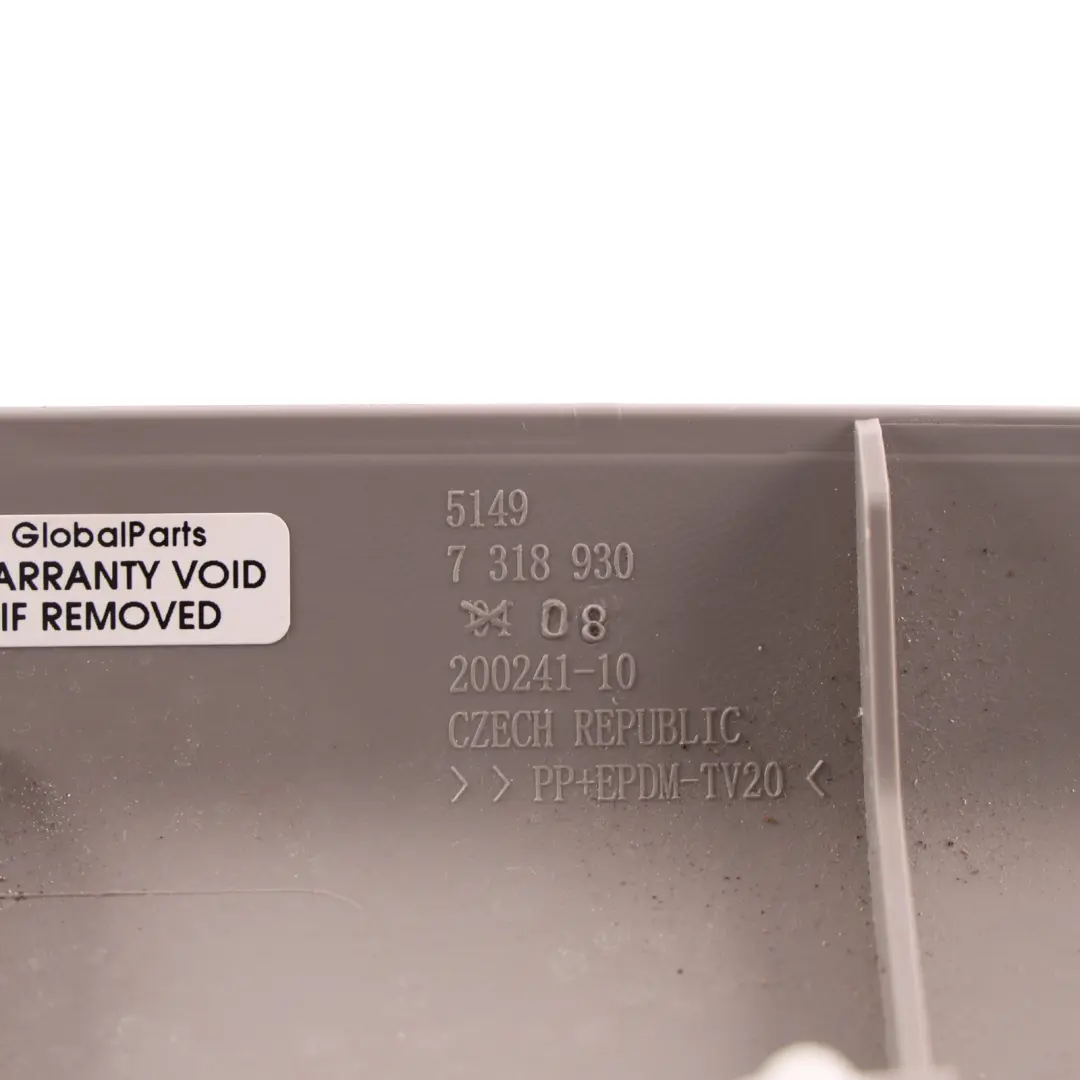 BMW F46 Tailgate Boot Rear Central Top Upper Inner Trim Panel Grey 7318930 - SKU 7402868 - Part number 7402868